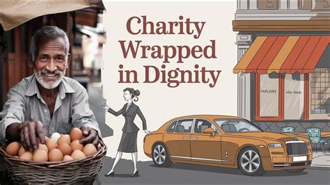Charity wrapped in Dignity .